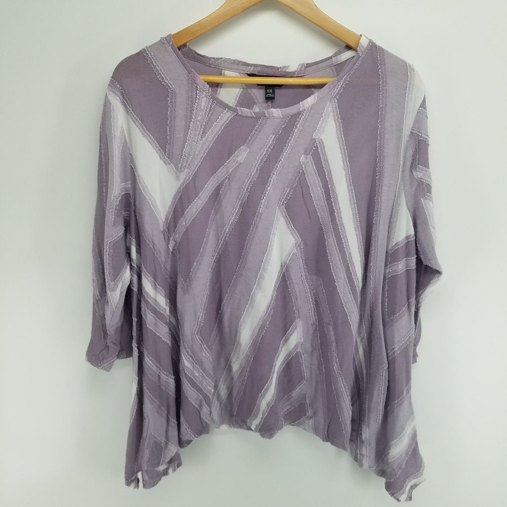 Simply Vera Vera Wang shark bite bottom hem pullover XXL
